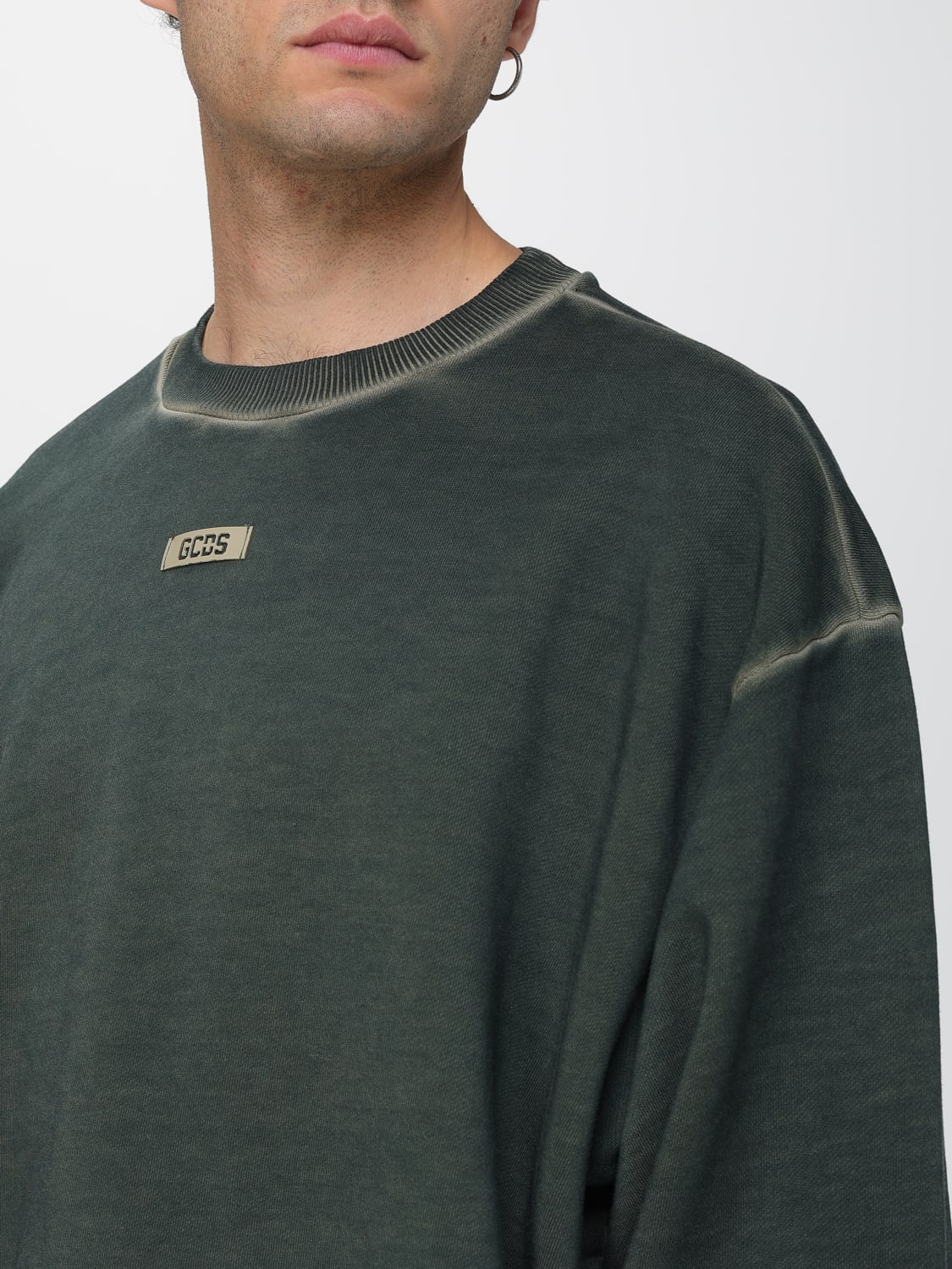 GCDS SWEATSHIRT: Sweater men GCDS, Green - Img 3