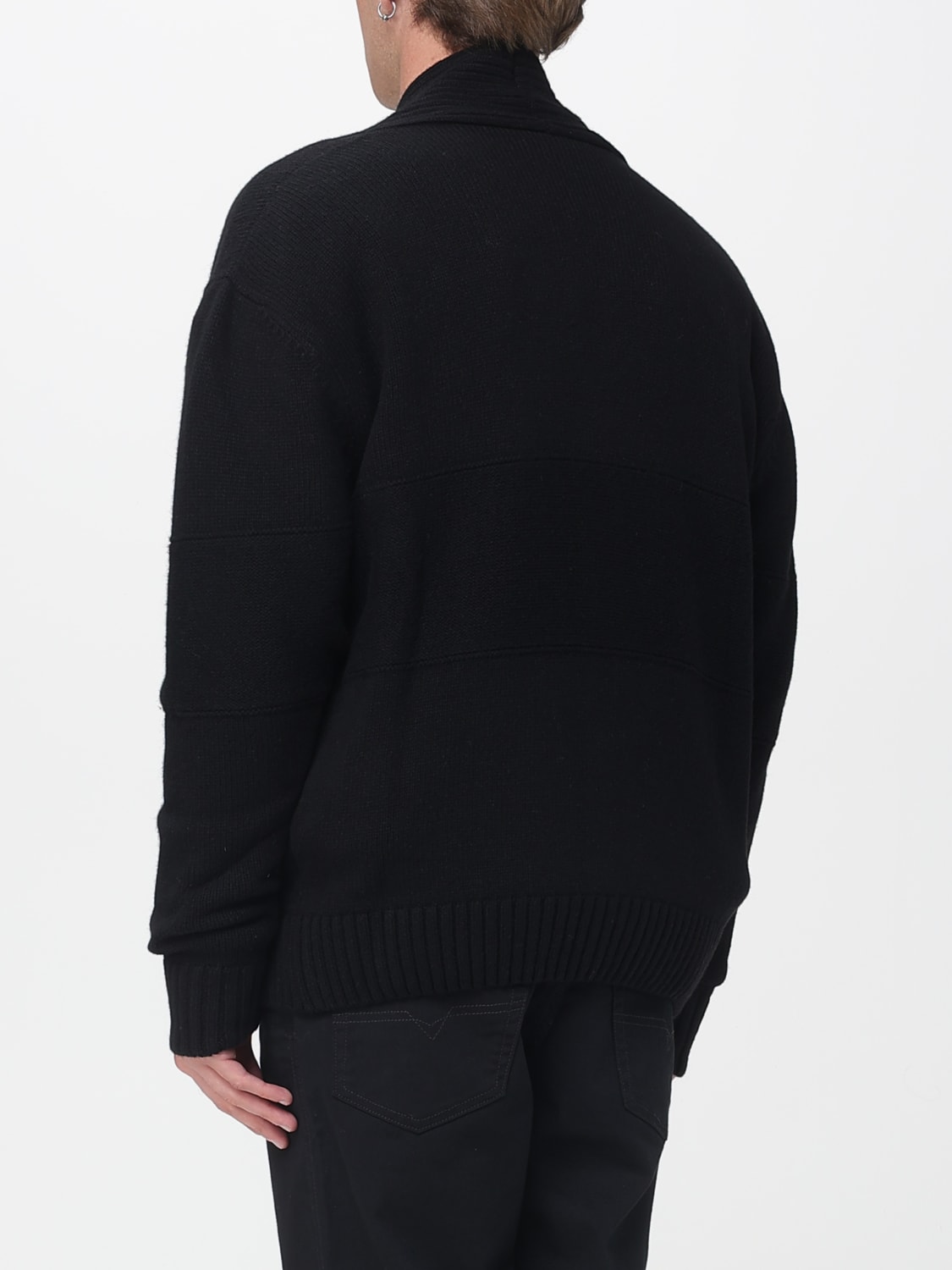 GCDS SWEATER: Cardigan men GCDS, Black - Img 2