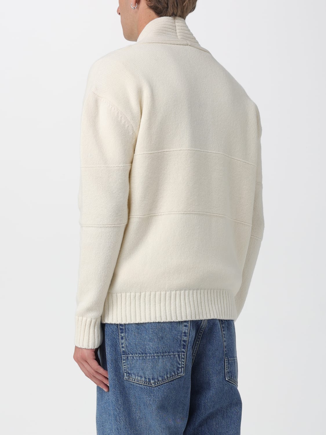 GCDS PULL: Cardigan homme GCDS, Ivoir - Img 2