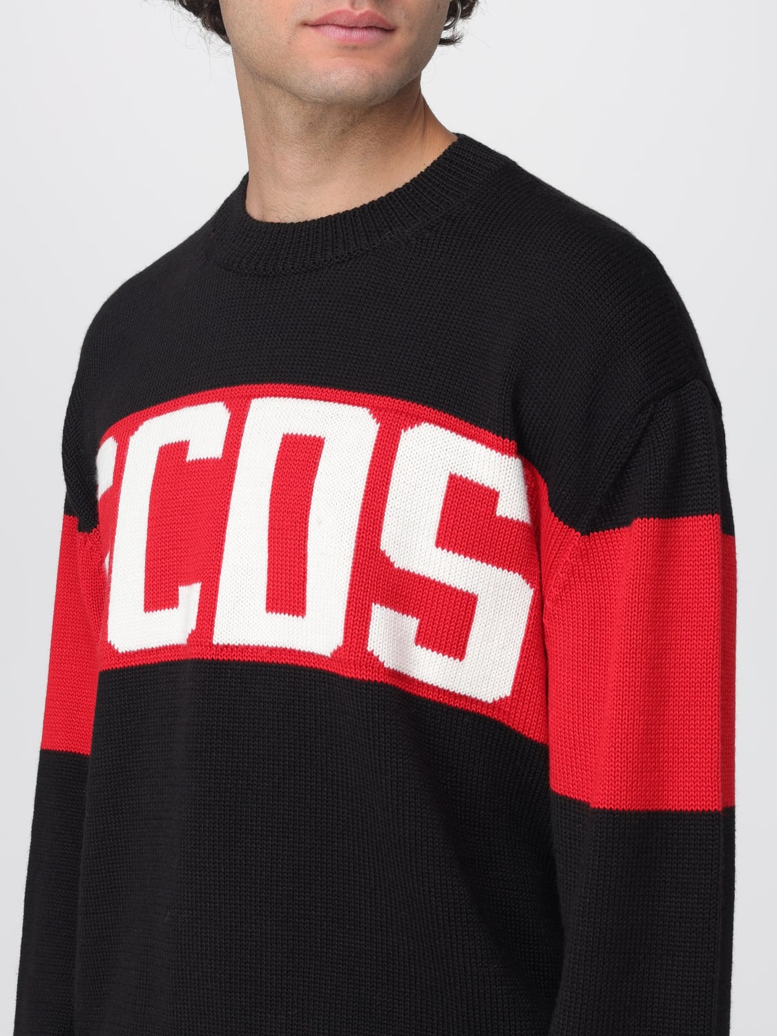 GCDS SWEATER: Sweater men GCDS, Black - Img 3