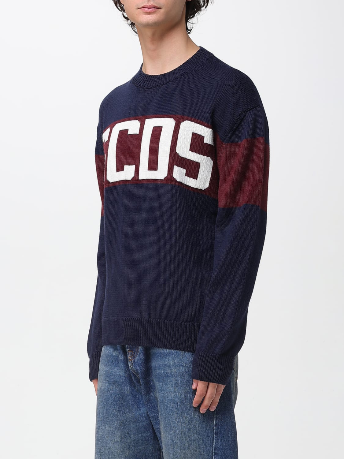 GCDS PULLOVER: Pullover herren GCDS, Blau - Img 3