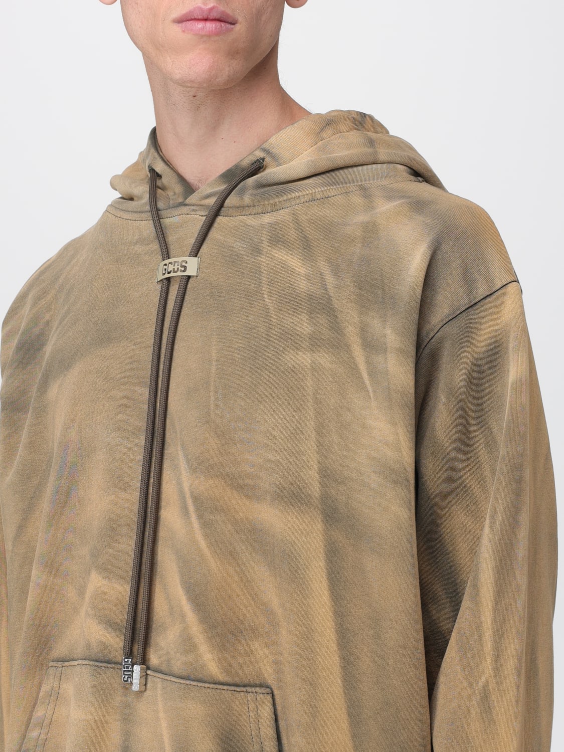 GCDS SWEATSHIRT: Sweater men GCDS, Green - Img 3