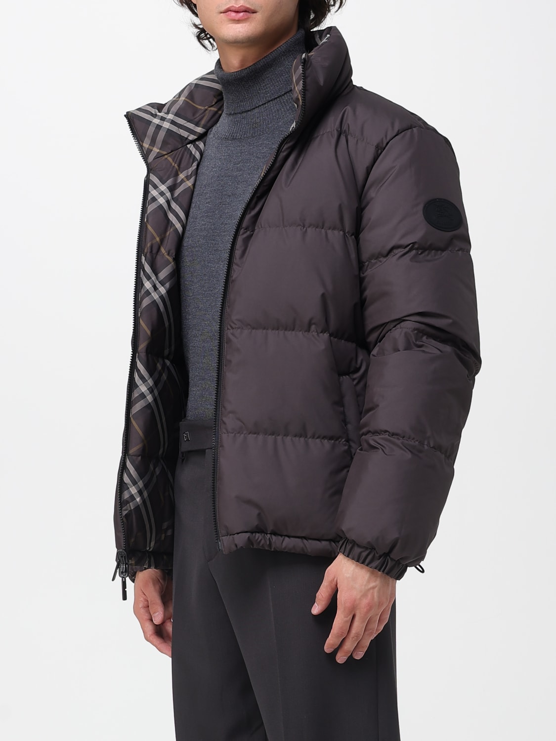 BURBERRY JACKET: Coat men Burberry, Brown - Img 4