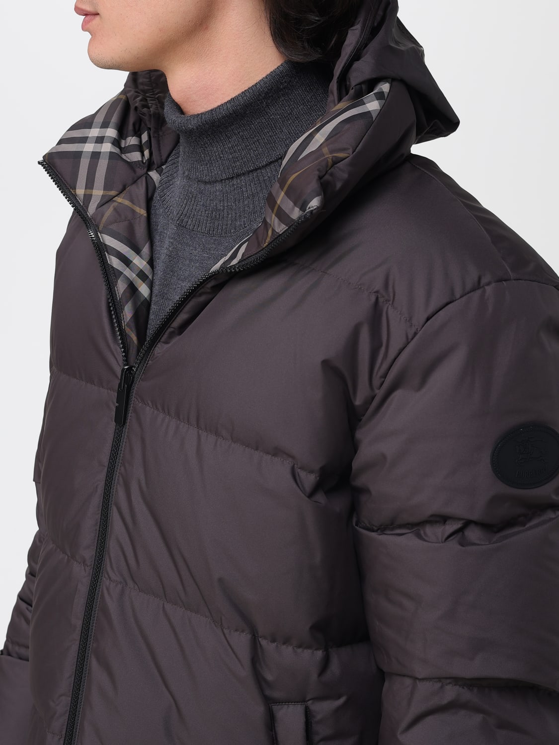 BURBERRY JACKET: Coat men Burberry, Brown - Img 5