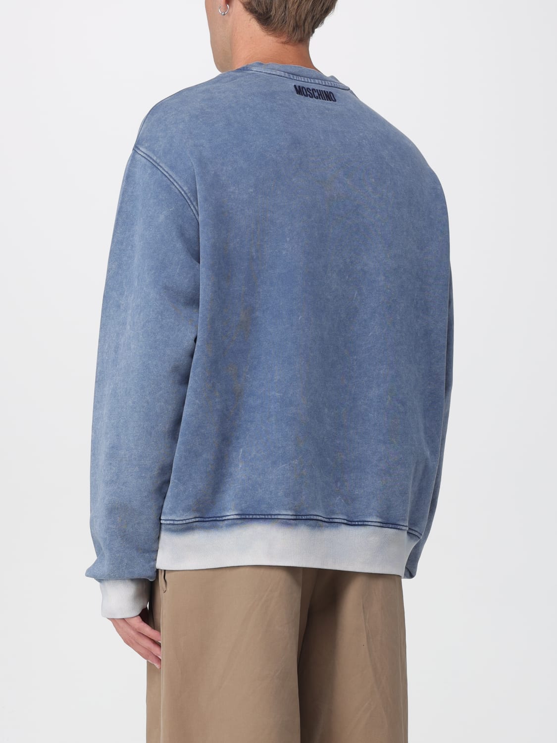 MOSCHINO COUTURE SWEATSHIRT: Sweater men Moschino Couture, Blue - Img 3