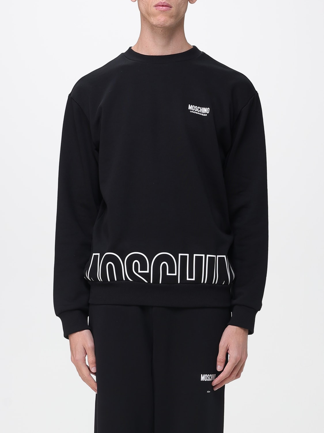 MOSCHINO COUTURE SWEATSHIRT: Sweater men Moschino Couture, Black - Img 1