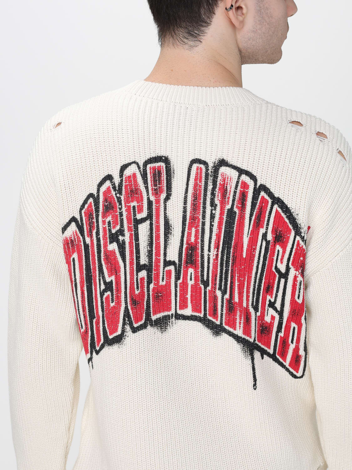 DISCLAIMER PULLOVER: Pullover herren Disclaimer, Weiß - Img 3