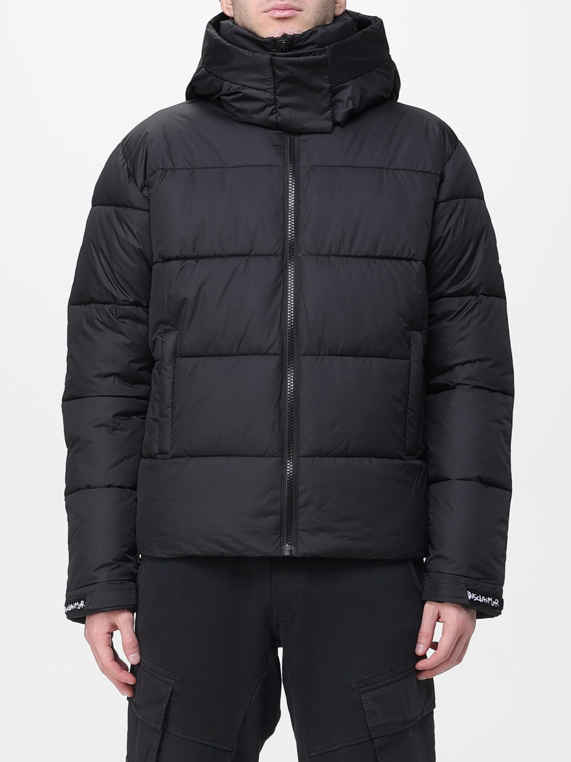 DISCLAIMER JACKET: Coat men Disclaimer, Black - Img 1