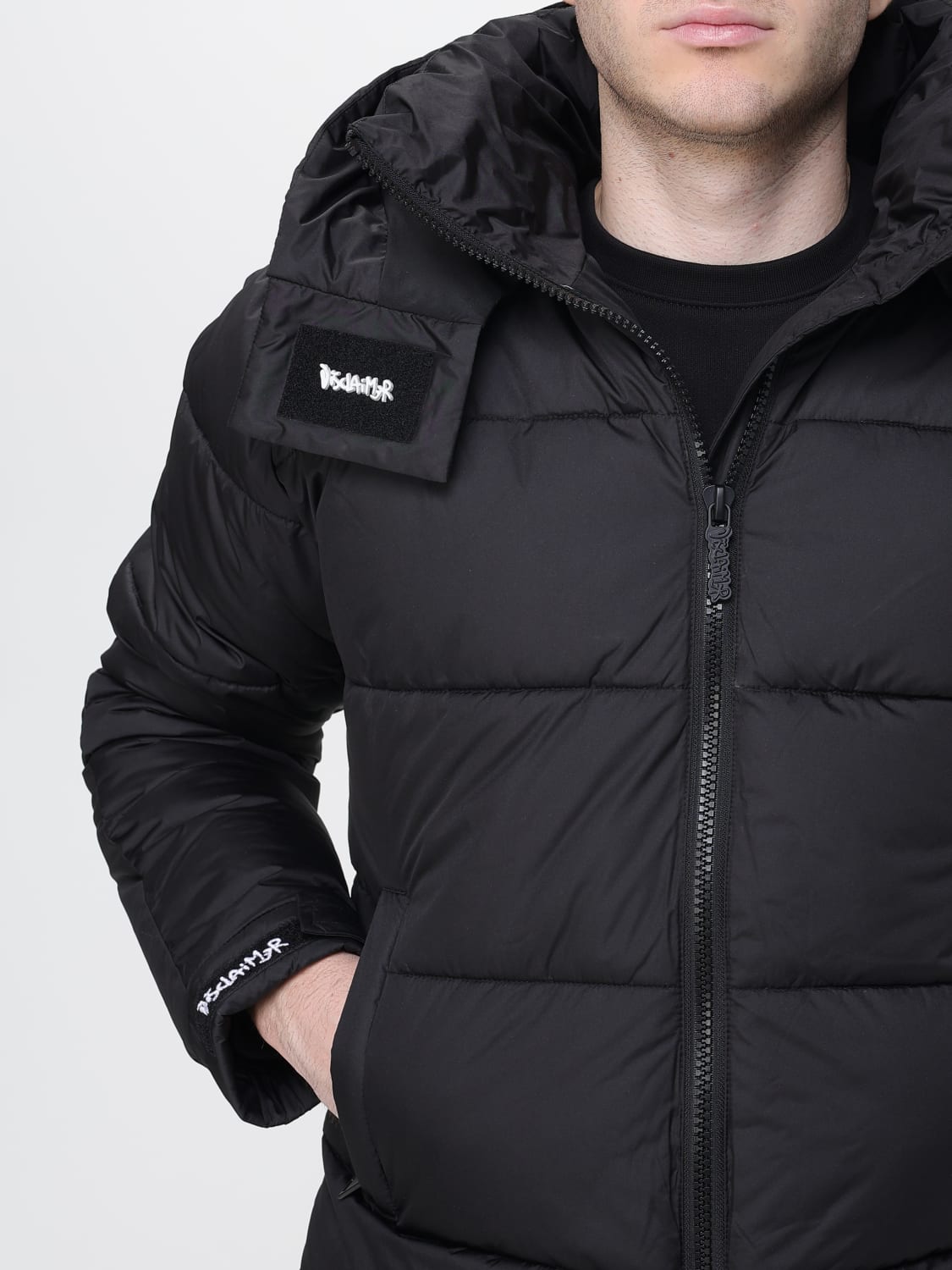 DISCLAIMER JACKET: Coat men Disclaimer, Black - Img 4