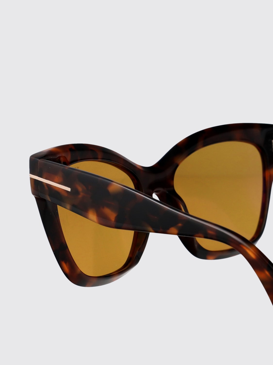 TOM FORD OCCHIALI DA SOLE: Occhiali da sole FT1217 Elvira Tom Ford in acetato , Marrone - Img 4