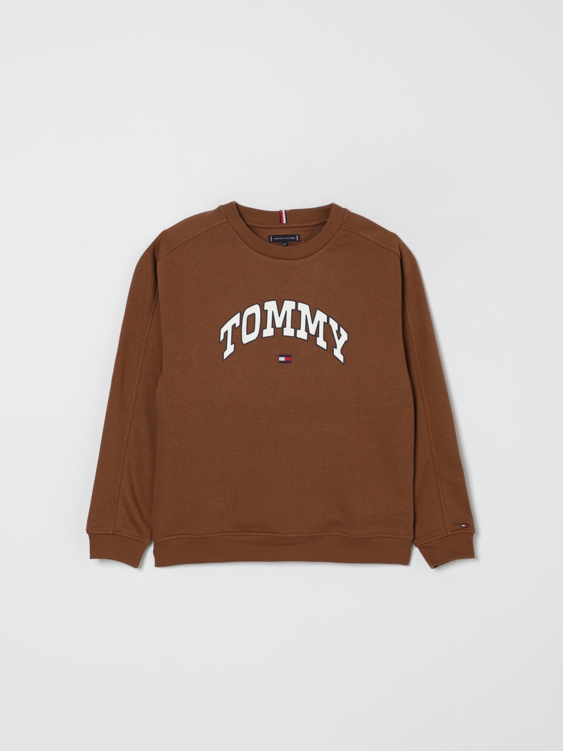 TOMMY HILFIGER SWEATER: Sweater kids Tommy Hilfiger, Brown - Img 1