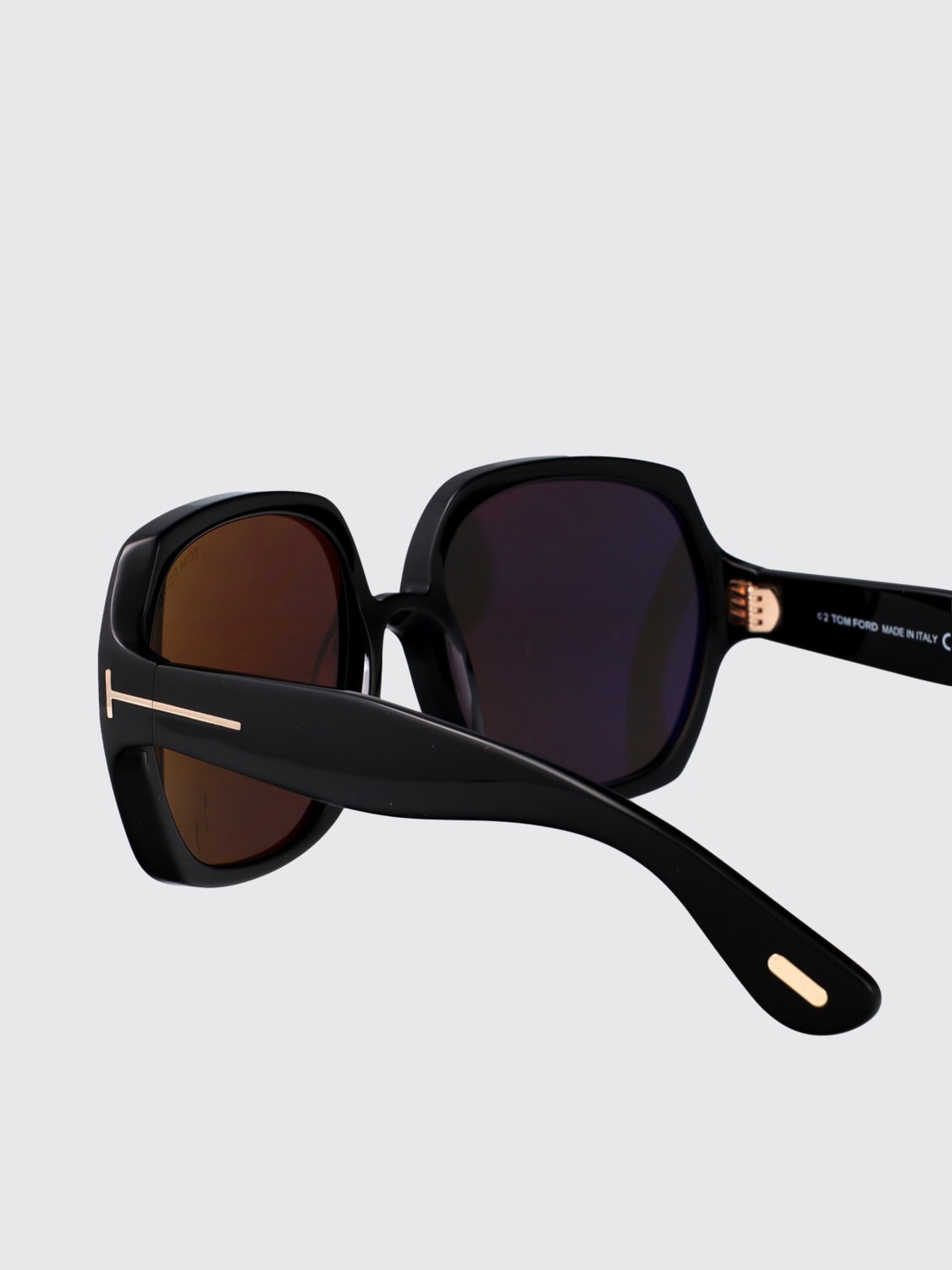 TOM FORD OCCHIALI DA SOLE: Occhiali da sole FT1221 Saffron Tom Ford in acetato , Nero - Img 4