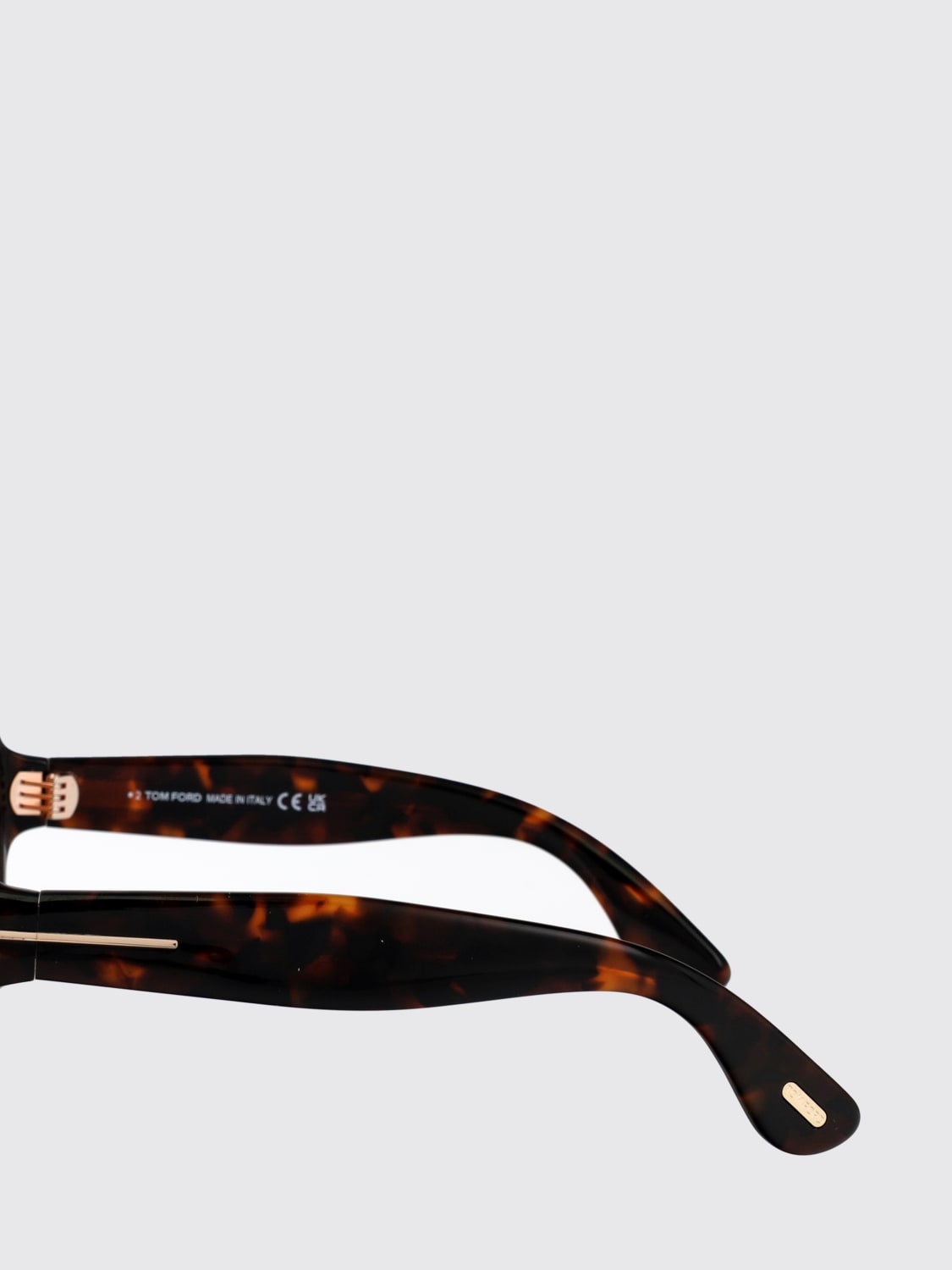 TOM FORD OCCHIALI DA SOLE: Occhiali da sole FT1221 Saffron Tom Ford in acetato , Marrone - Img 3