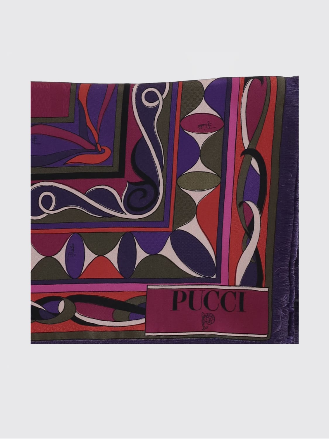 PUCCI FOULARD: Écharpe femme Pucci, Rouge - Img 1