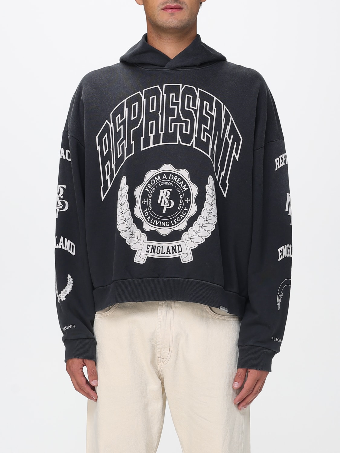 REPRESENT SWEATSHIRT: Sweatshirt men Represent, Black 1 - Img 1