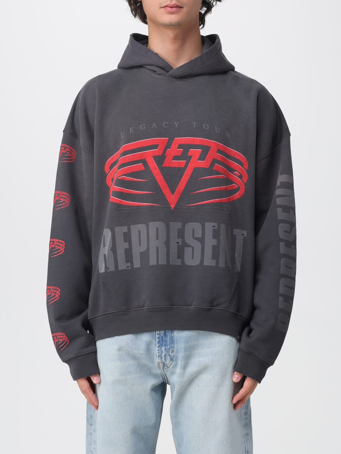 REPRESENT SWEATSHIRT: Sweatshirt men Represent, Grey - Img 1