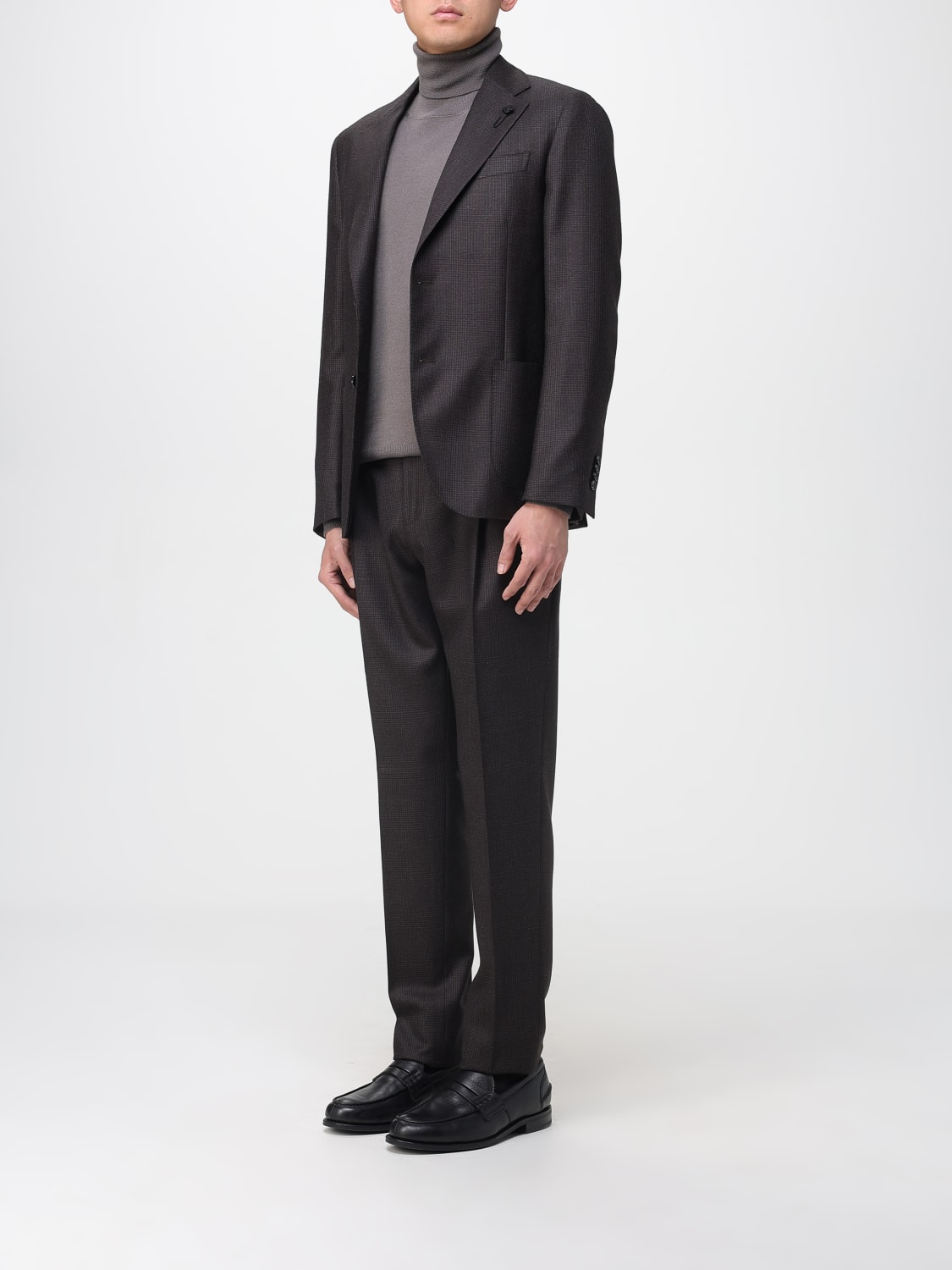 LARDINI SUIT: Suit men Lardini, Brown - Img 4