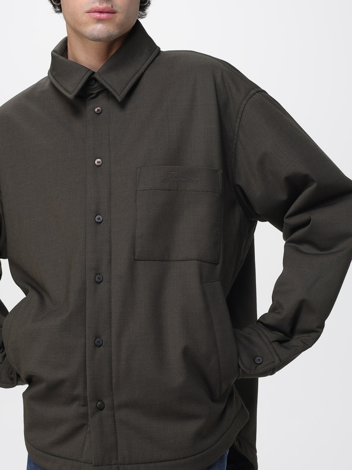 JACQUEMUS HEMD: Sweatshirt herren Jacquemus, Kaki - Img 5