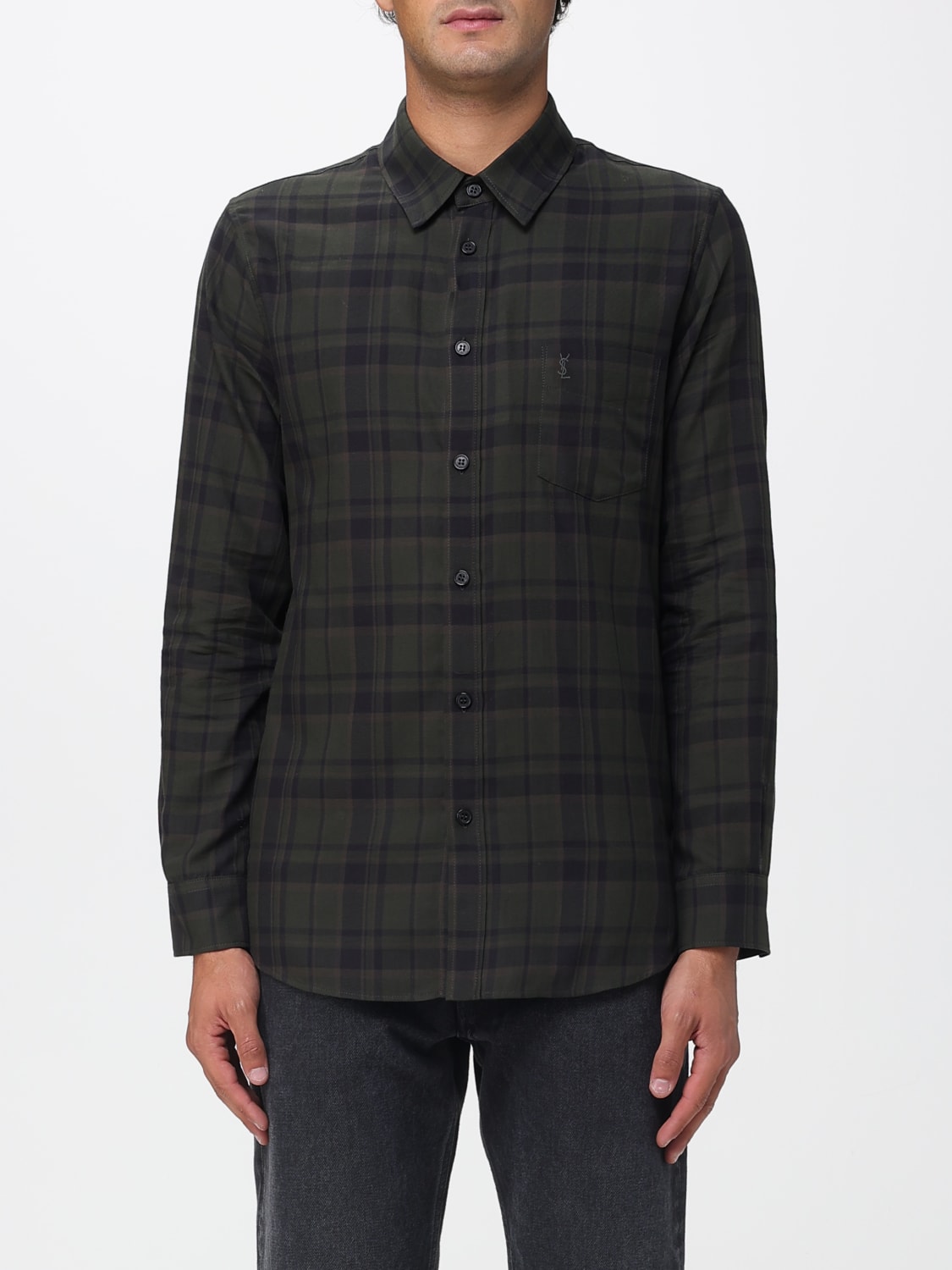 SAINT LAURENT SHIRT: Shirt men Saint Laurent, Blue - Img 1