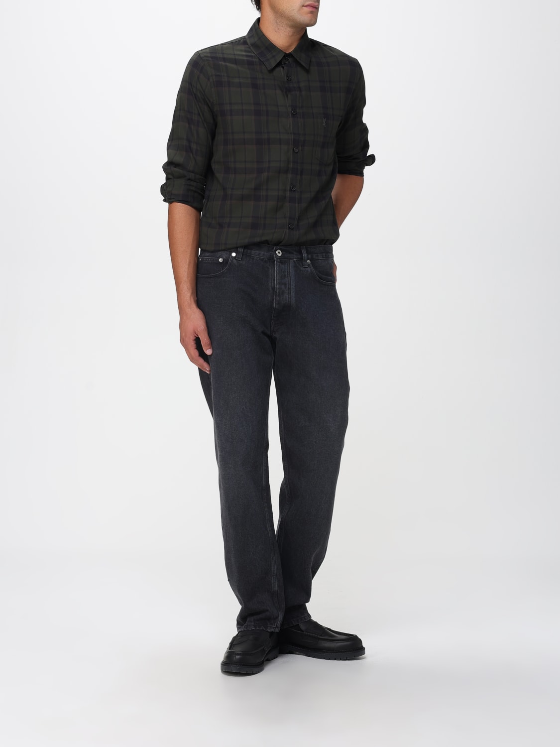 SAINT LAURENT SHIRT: Shirt men Saint Laurent, Blue - Img 2