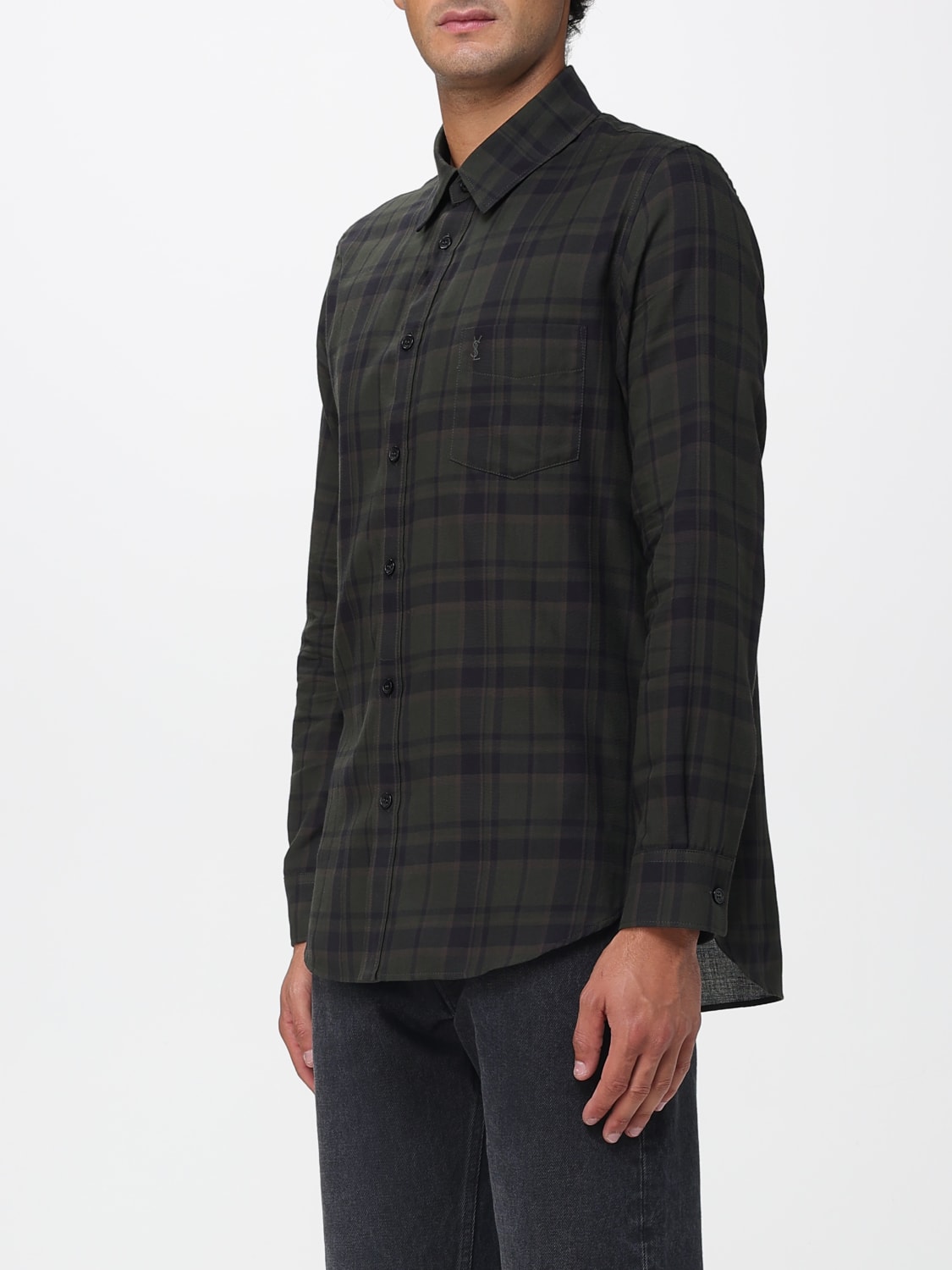 SAINT LAURENT SHIRT: Shirt men Saint Laurent, Blue - Img 4