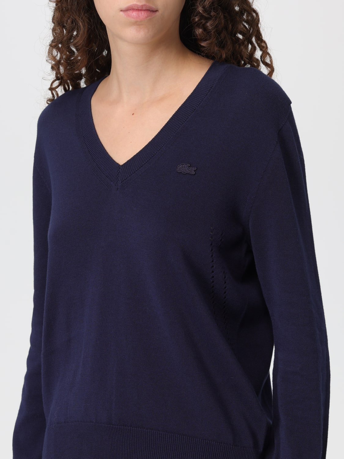 LACOSTE PULL: Pull femme Lacoste, Bleu - Img 3