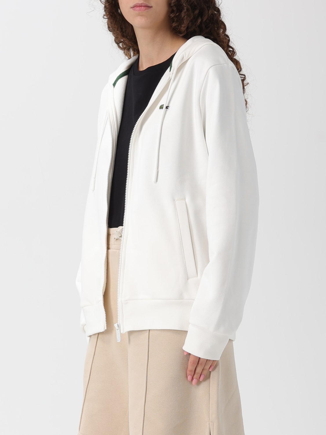 LACOSTE SWEATSHIRT: Sweater woman Lacoste, White - Img 3
