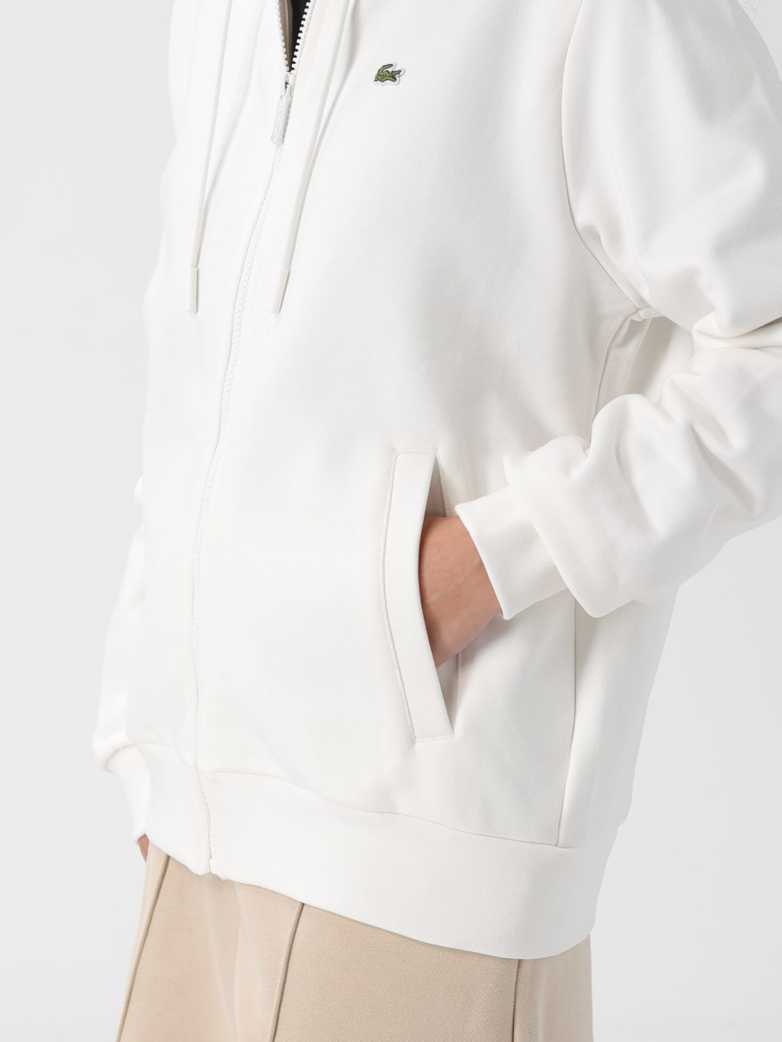 LACOSTE SWEATSHIRT: Sweater woman Lacoste, White - Img 4