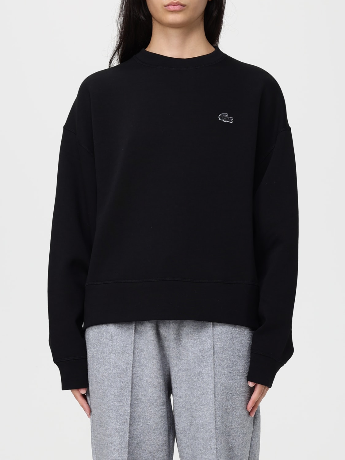 LACOSTE SWEATSHIRT: Jumper woman Lacoste, Black - Img 1