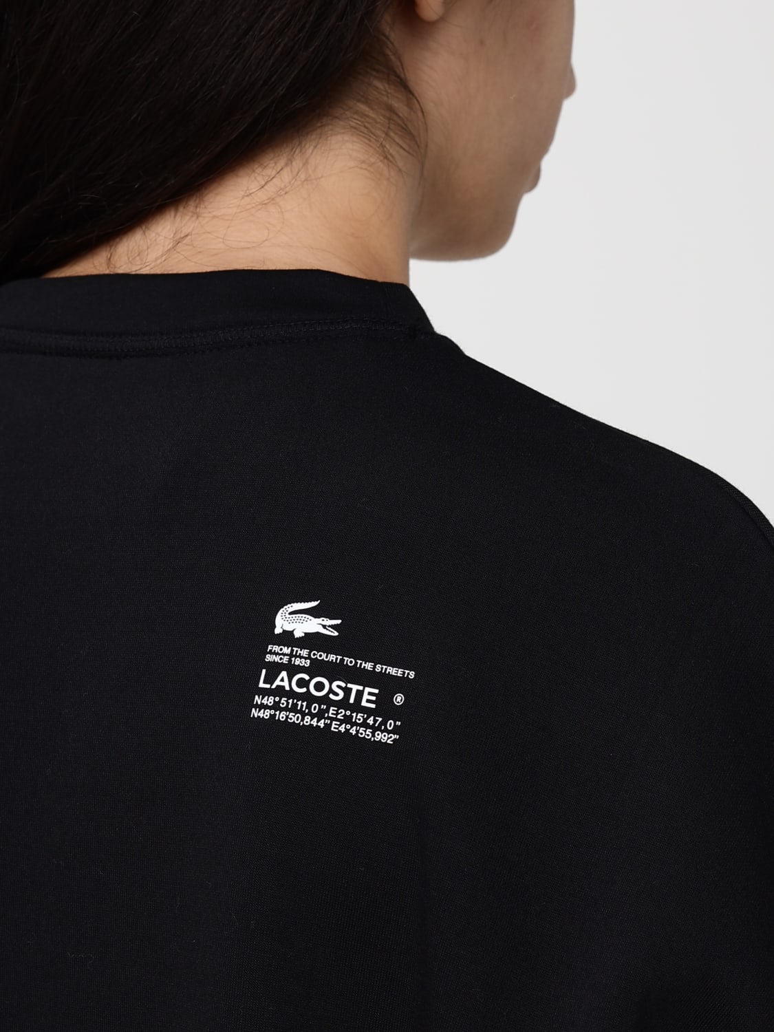 LACOSTE SWEATSHIRT: Jumper woman Lacoste, Black - Img 3