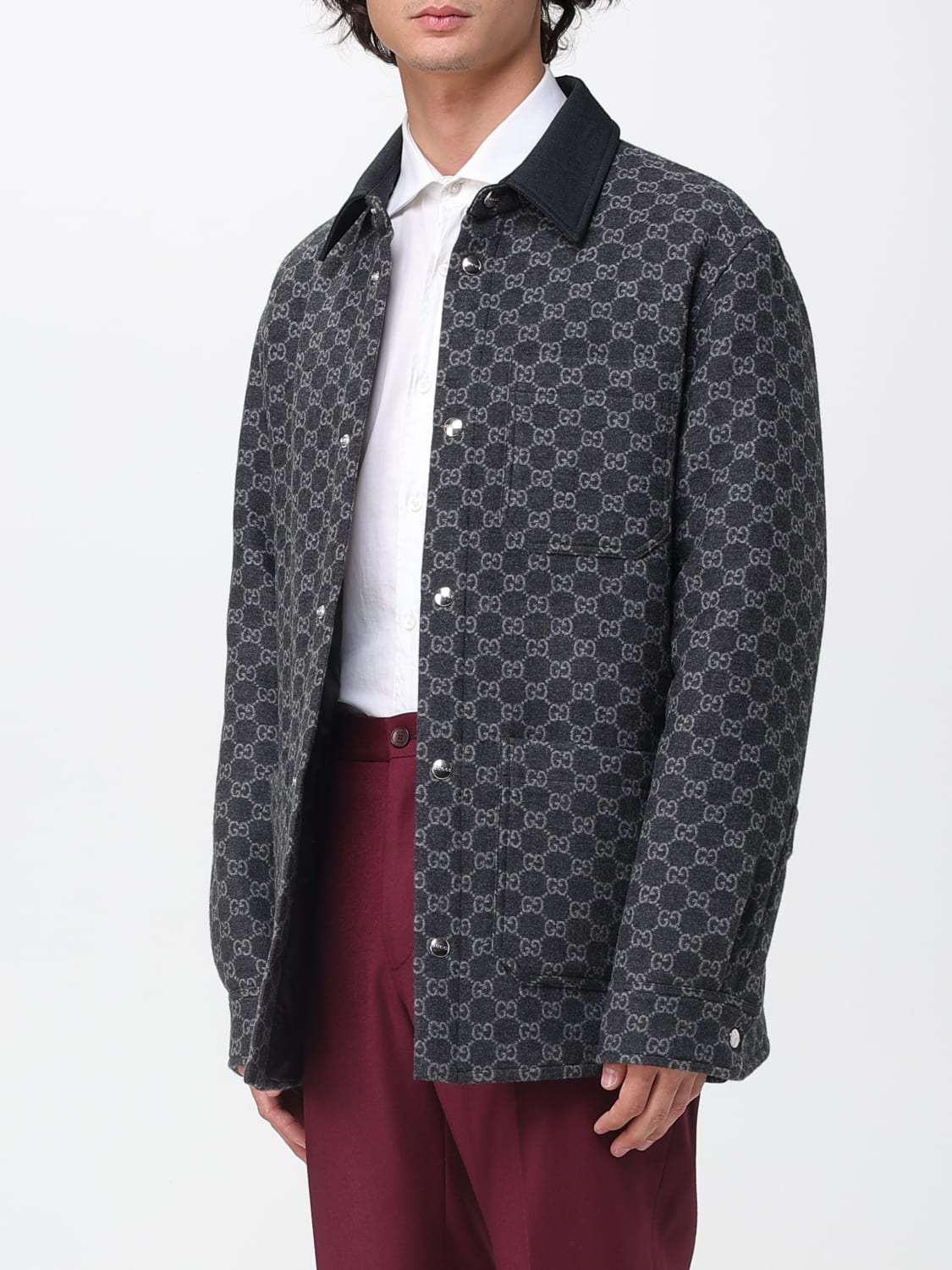 GUCCI JACKET: Jacket men Gucci, Grey - Img 4