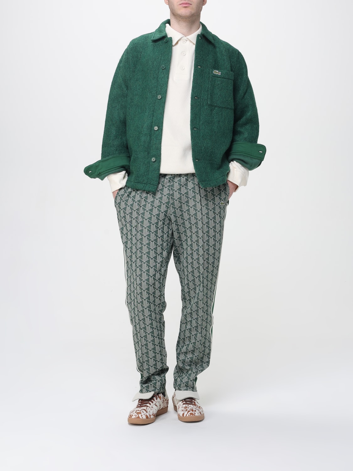 LACOSTE PANTS: Pants men Lacoste, Green - Img 2