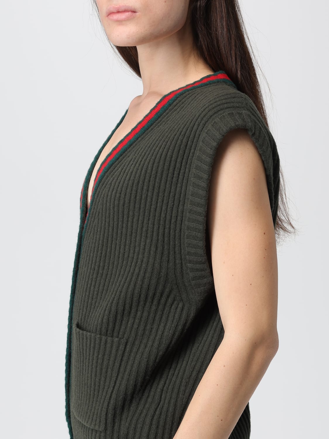 GUCCI SWEATER: Sweater woman Gucci, Green - Img 5