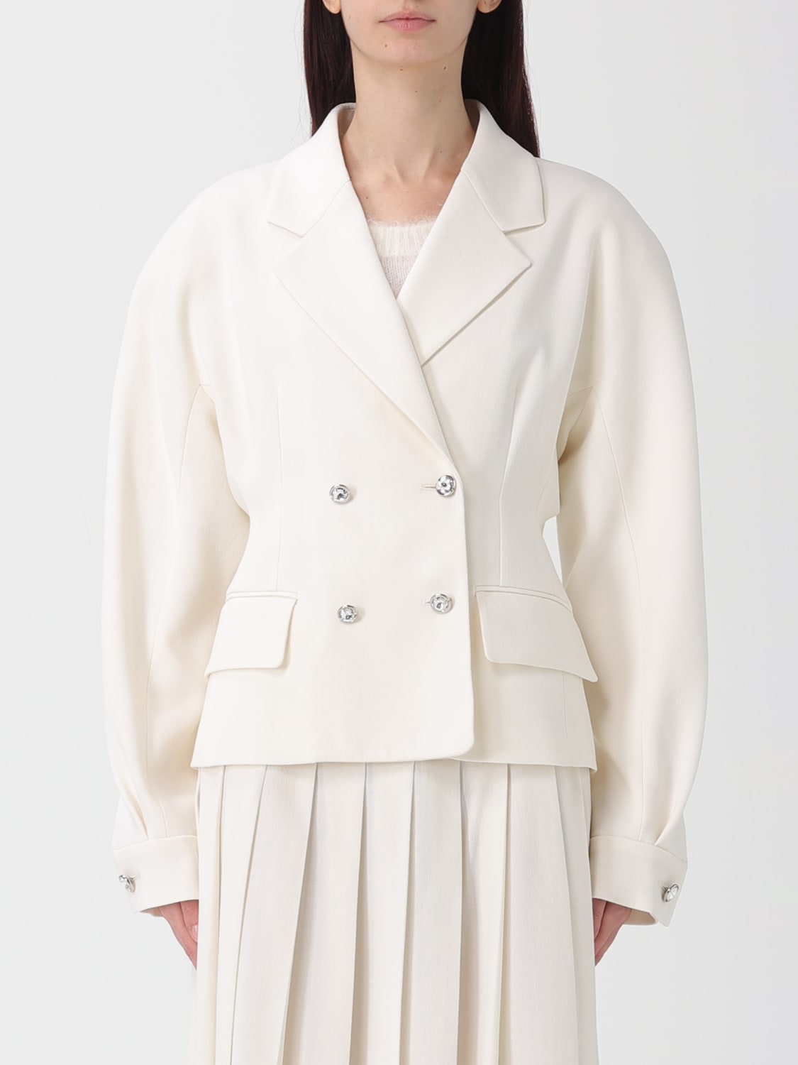 ALESSANDRA RICH VESTE: Veste femme Alessandra Rich, Blanc - Img 1
