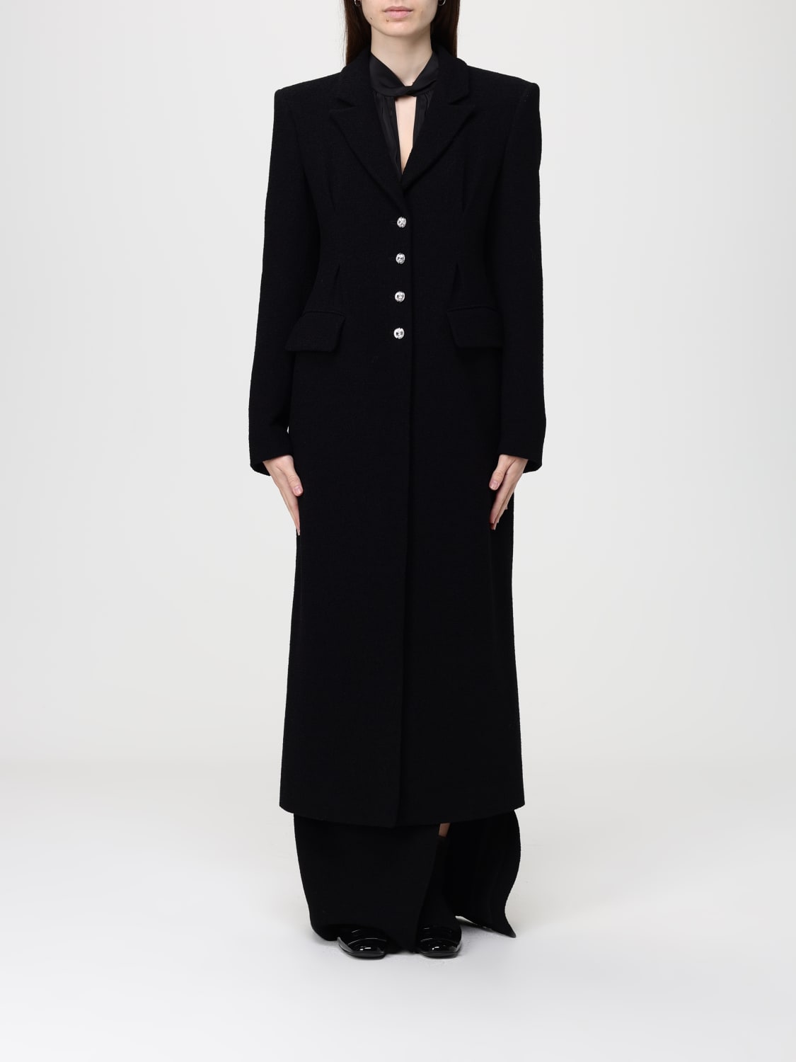 ALESSANDRA RICH ABRIGO: Abrigo mujer Alessandra Rich, Negro - Img 1