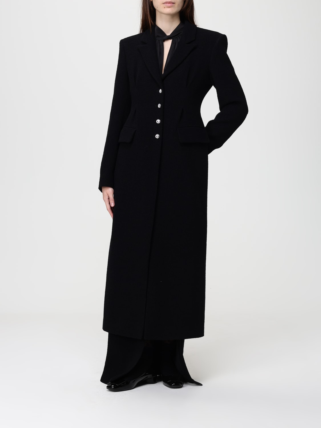 ALESSANDRA RICH ABRIGO: Abrigo mujer Alessandra Rich, Negro - Img 2