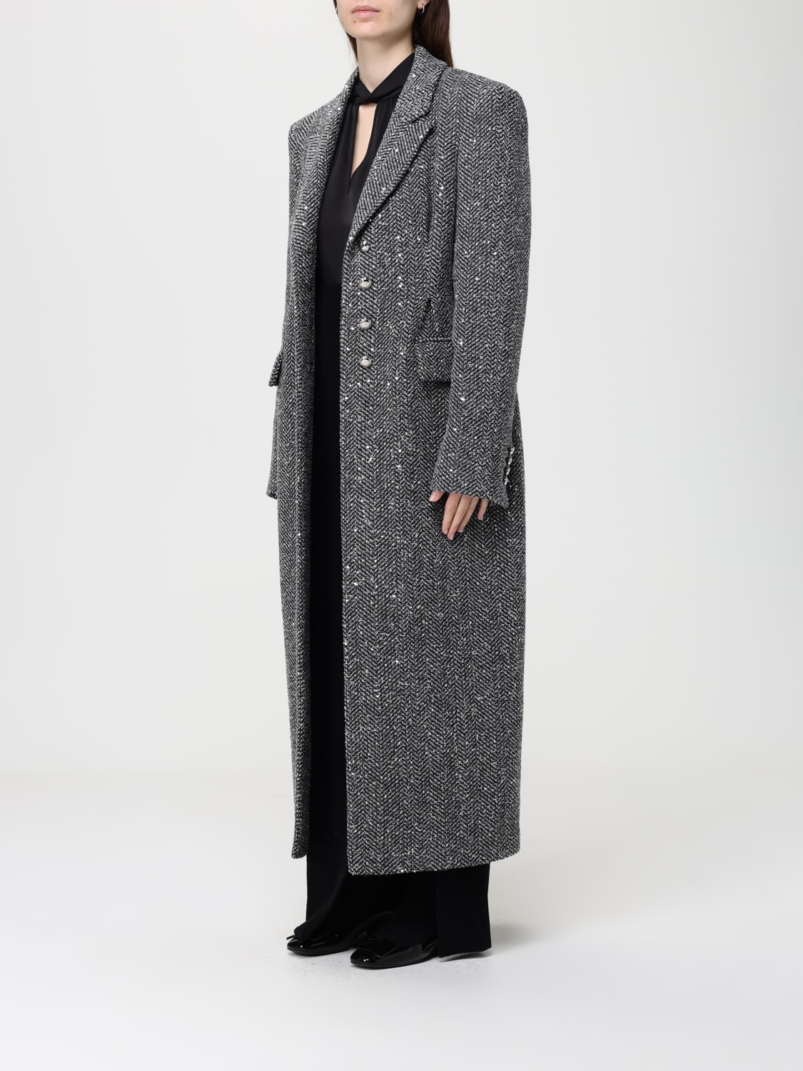 ALESSANDRA RICH MANTEAU: Manteau femme Alessandra Rich, Gris - Img 4