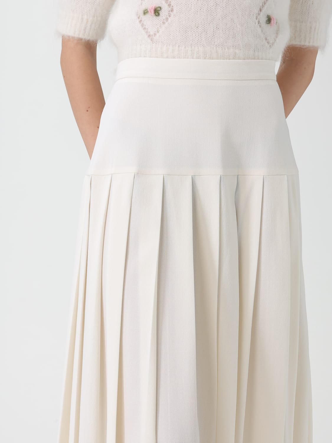 ALESSANDRA RICH ROCK: Rock damen Alessandra Rich, Weiß - Img 4