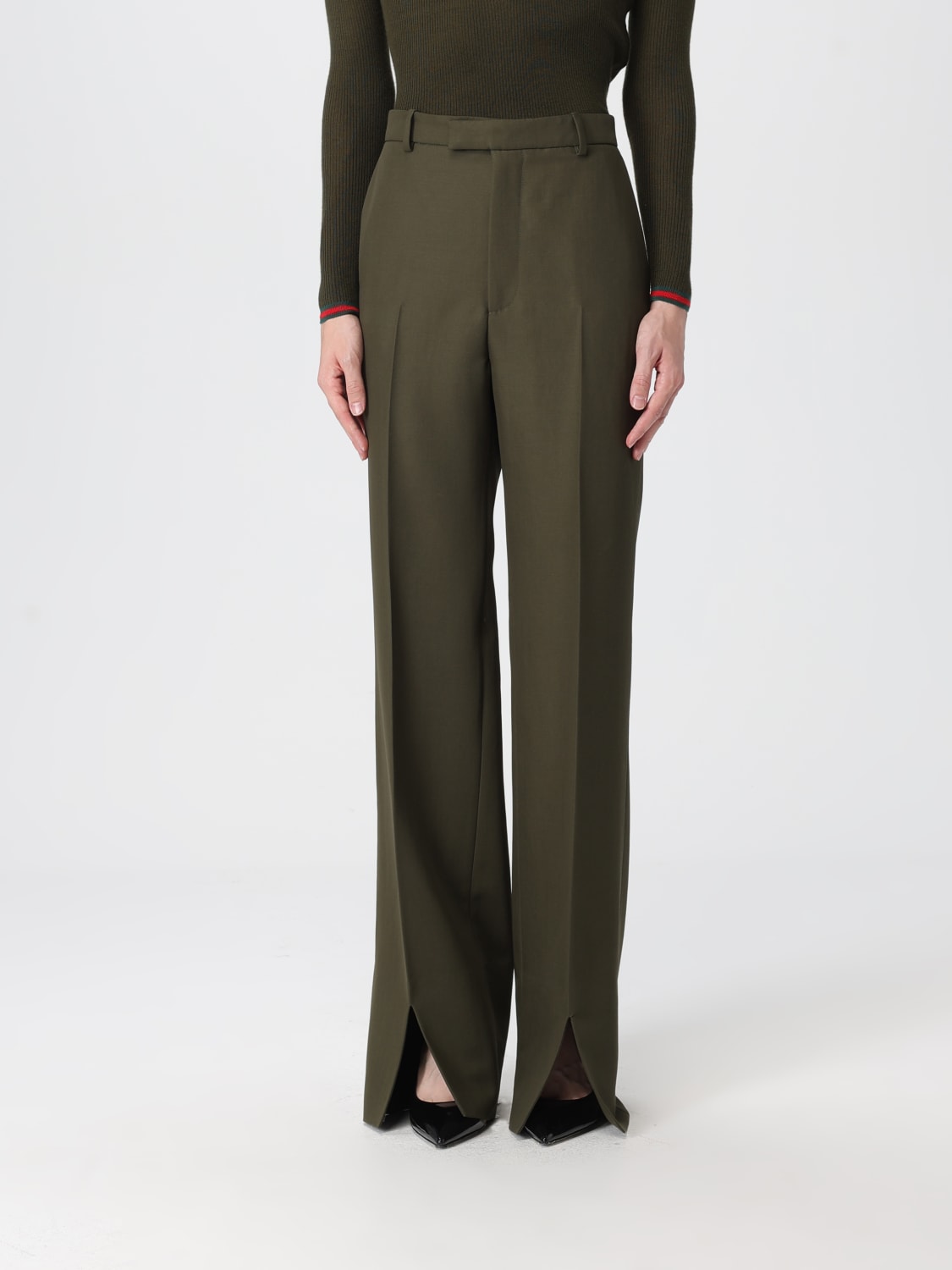 GUCCI HOSE: Hose damen Gucci, Grün - Img 1