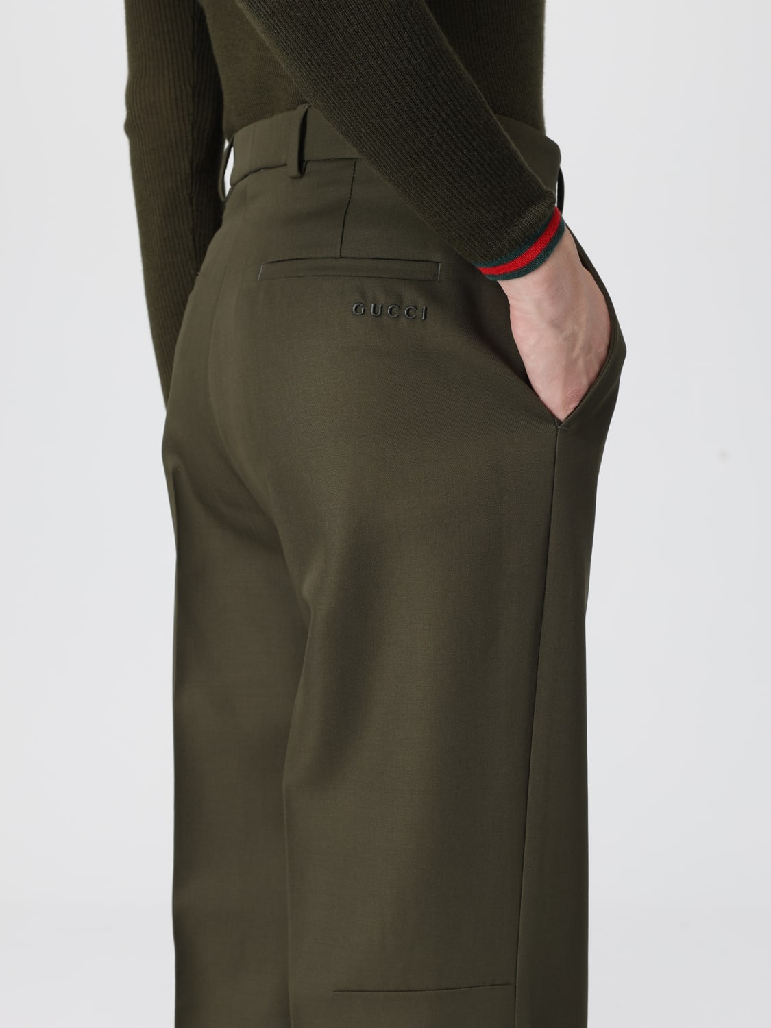 GUCCI HOSE: Hose damen Gucci, Grün - Img 5