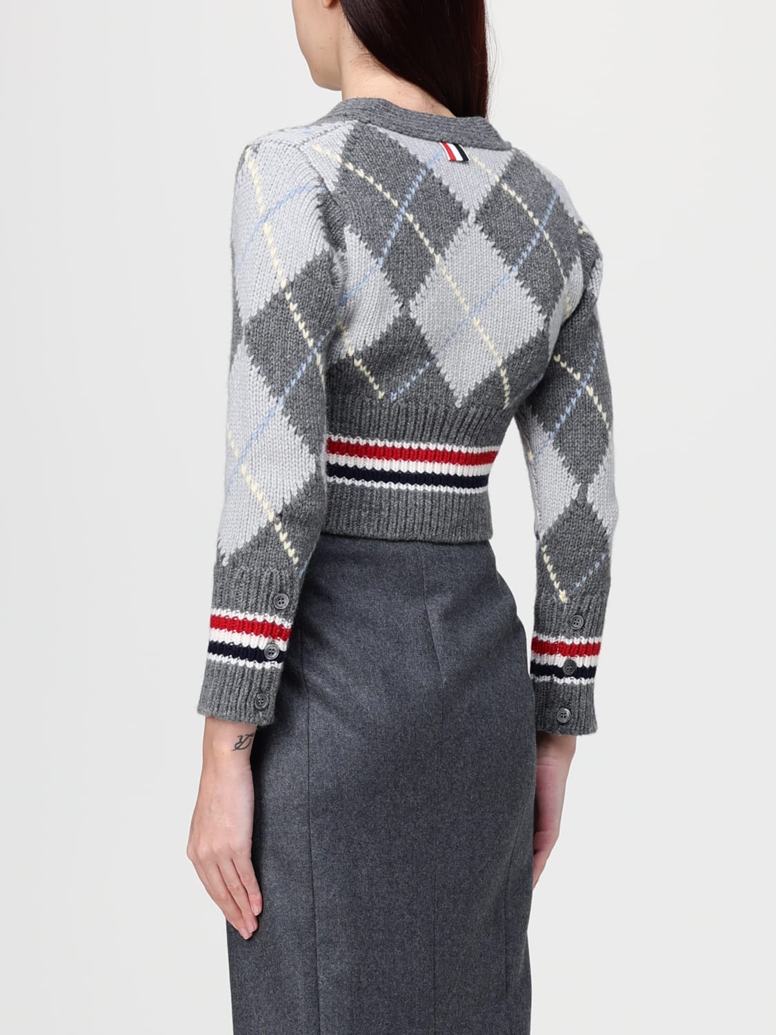 THOM BROWNE PULLOVER: Pullover damen Thom Browne, Grau - Img 3