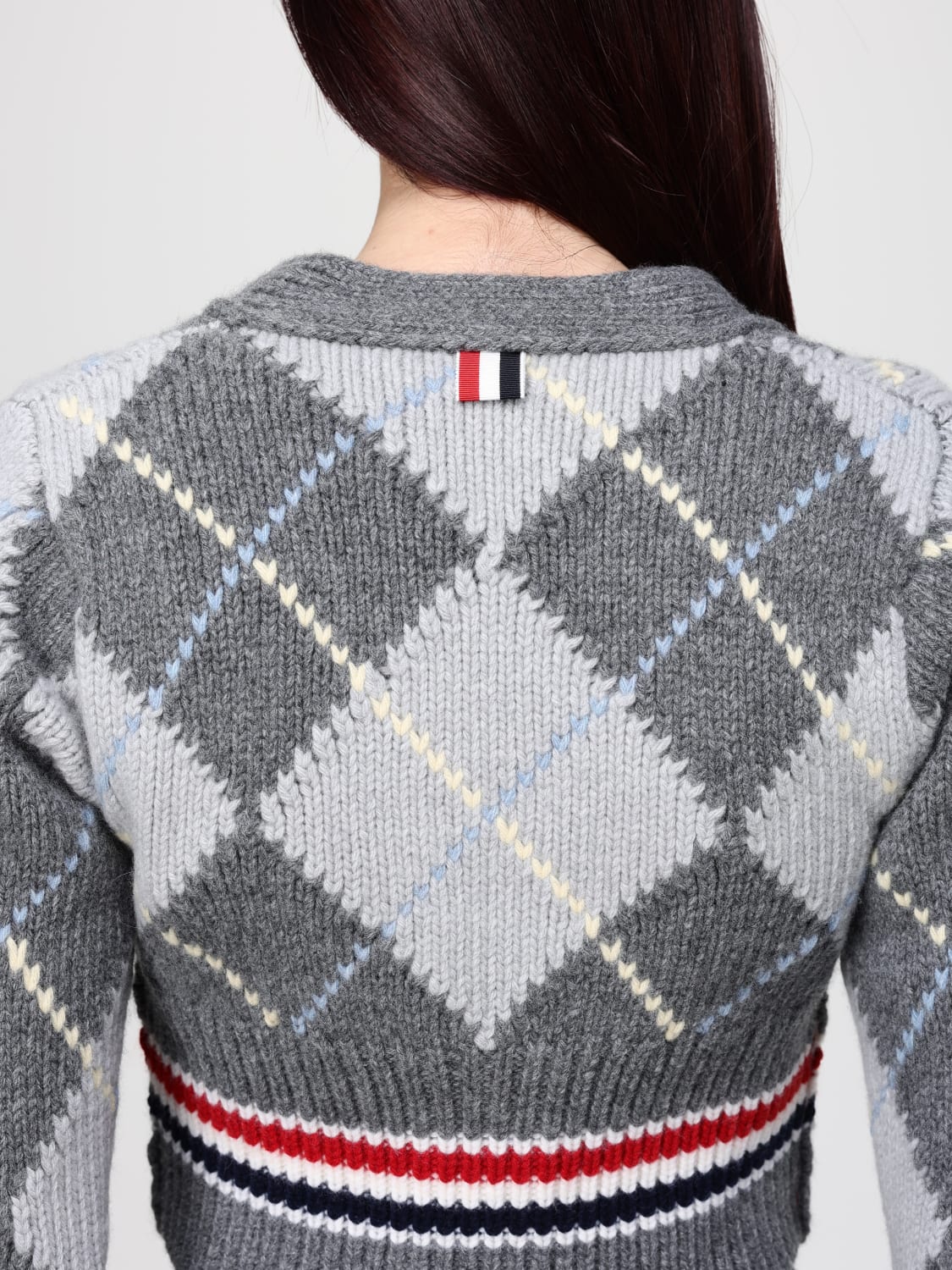 THOM BROWNE PULLOVER: Pullover damen Thom Browne, Grau - Img 5