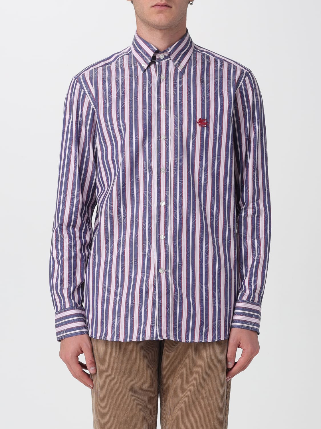 ETRO SHIRT: Shirt men Etro, Burgundy - Img 1