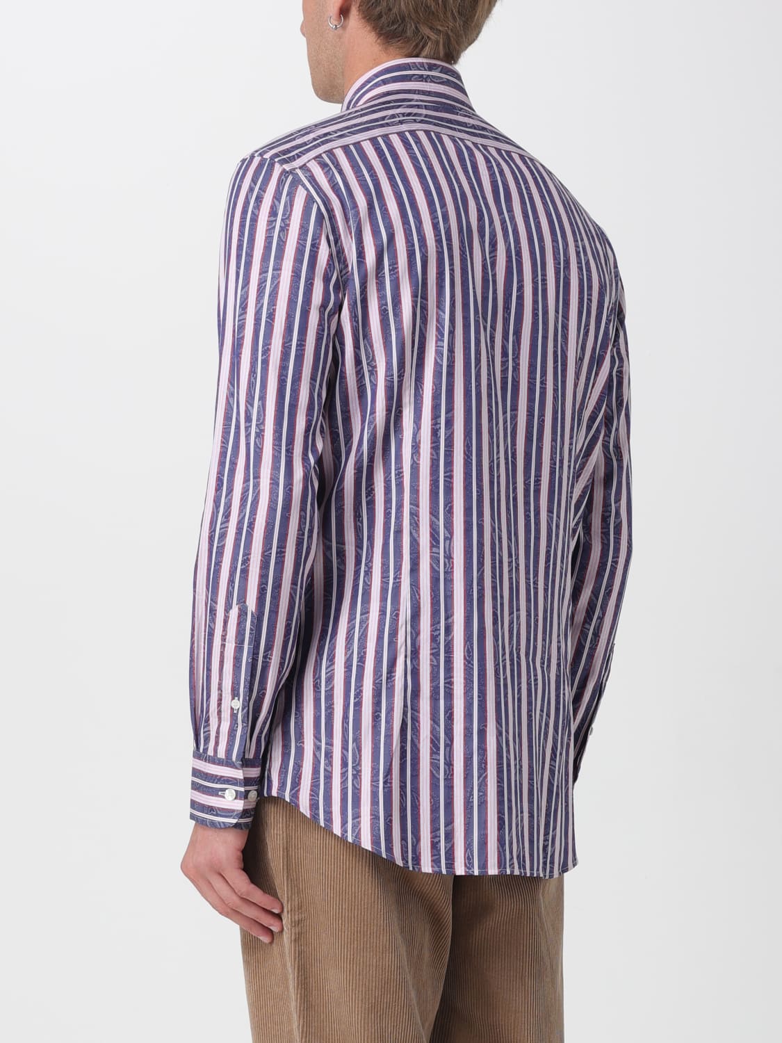 ETRO SHIRT: Shirt men Etro, Burgundy - Img 3