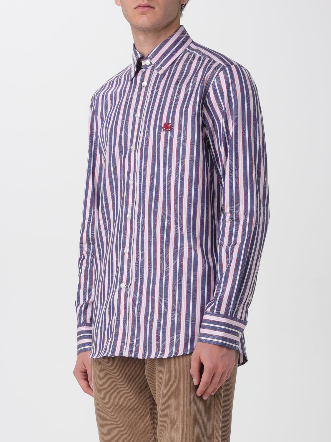 ETRO SHIRT: Shirt men Etro, Burgundy - Img 4