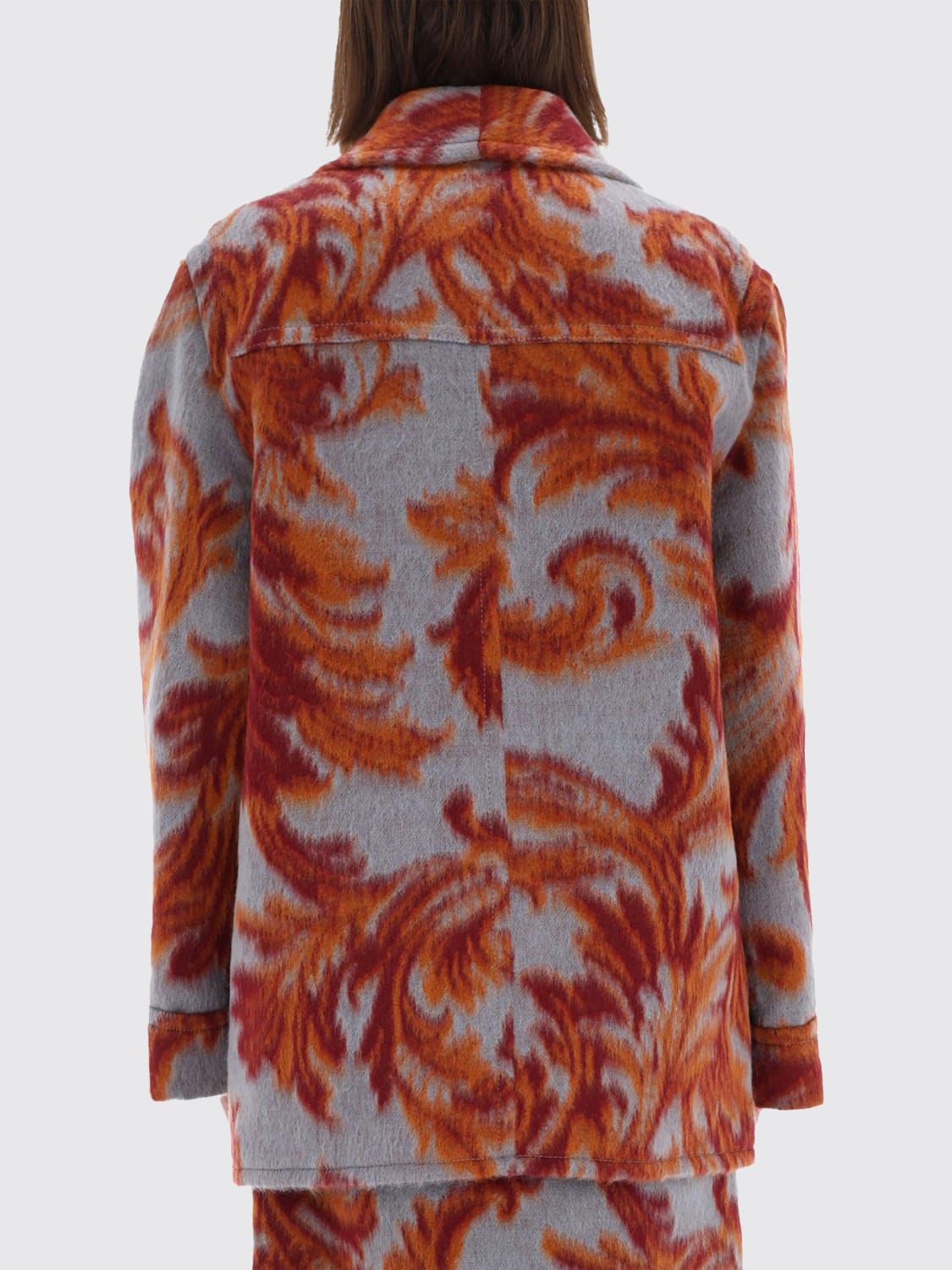ETRO COAT: Coat woman Etro, Multicolor - Img 3