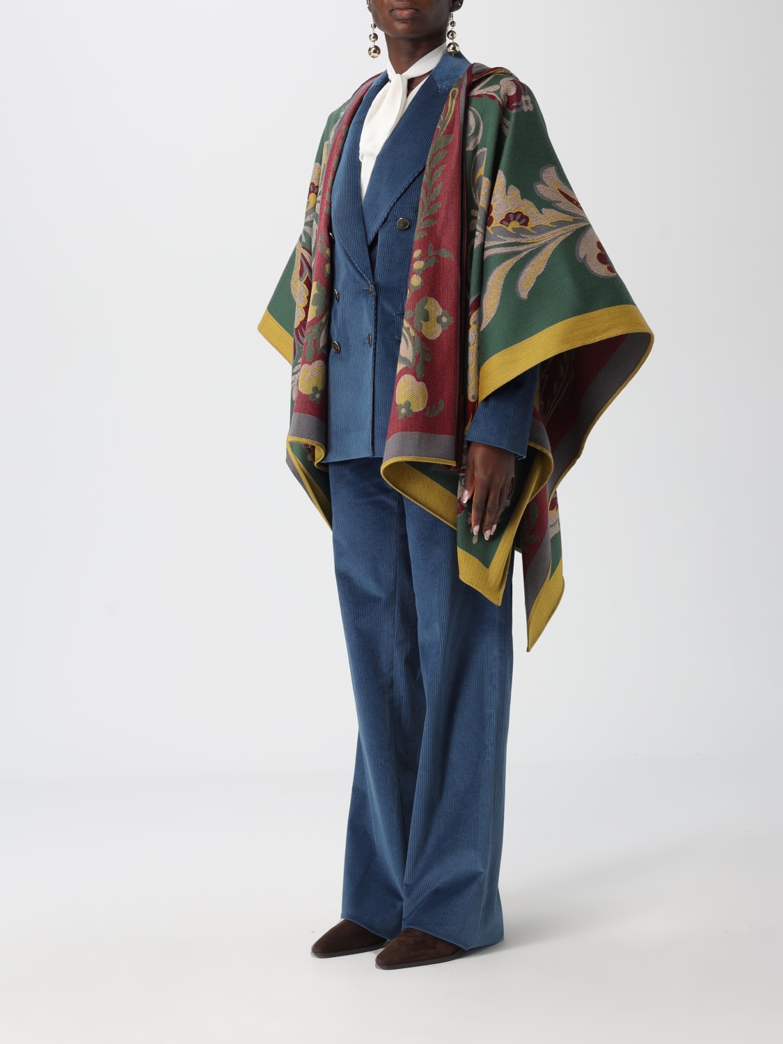 ETRO COAT: Coat woman Etro, Multicolor - Img 4