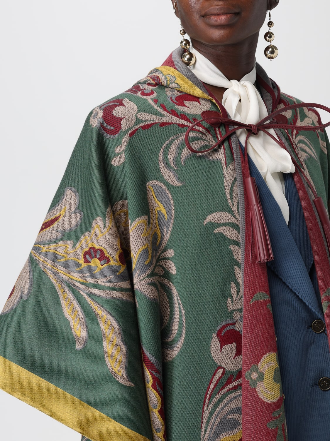 ETRO COAT: Coat woman Etro, Multicolor - Img 5