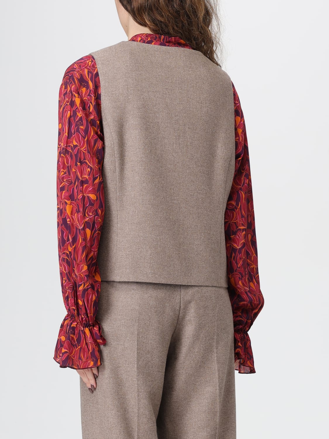 MALIPARMI WESTE: Weste damen Maliparmi, Taubengrau - Img 3