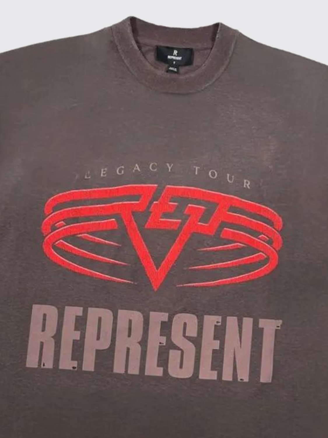 REPRESENT T-SHIRT: Polo herren Represent, Braun - Img 3